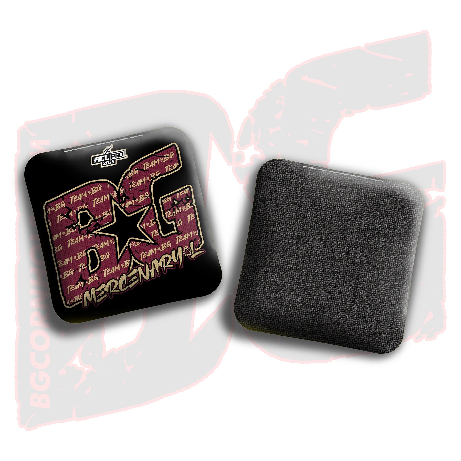 2026 BG Multiple Bag Models "Garnet/Gold Logo Colormatch " - ACL Pro Stamped Cornhole Bags - SET OF 4 BAGS