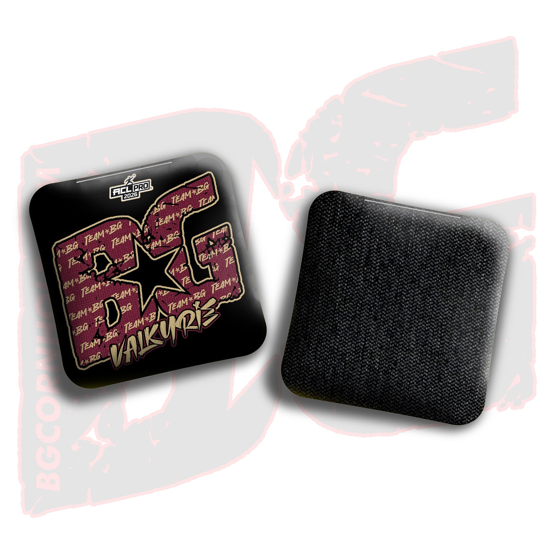 2026 BG Multiple Bag Models "Garnet/Gold Logo Colormatch " - ACL Pro Stamped Cornhole Bags - SET OF 4 BAGS