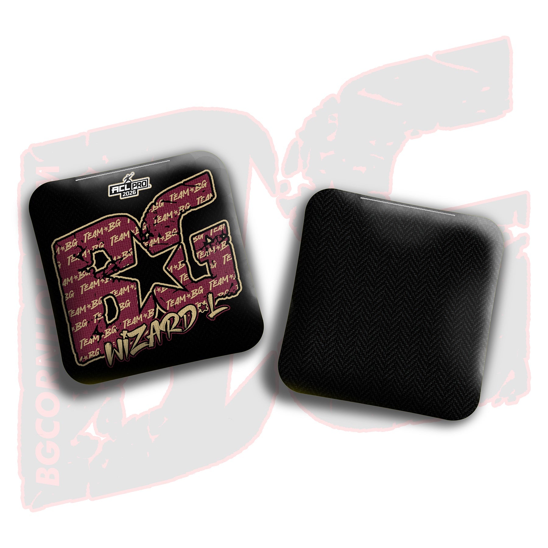 2026 BG Multiple Bag Models "Garnet/Gold Logo Colormatch " - ACL Pro Stamped Cornhole Bags - SET OF 4 BAGS