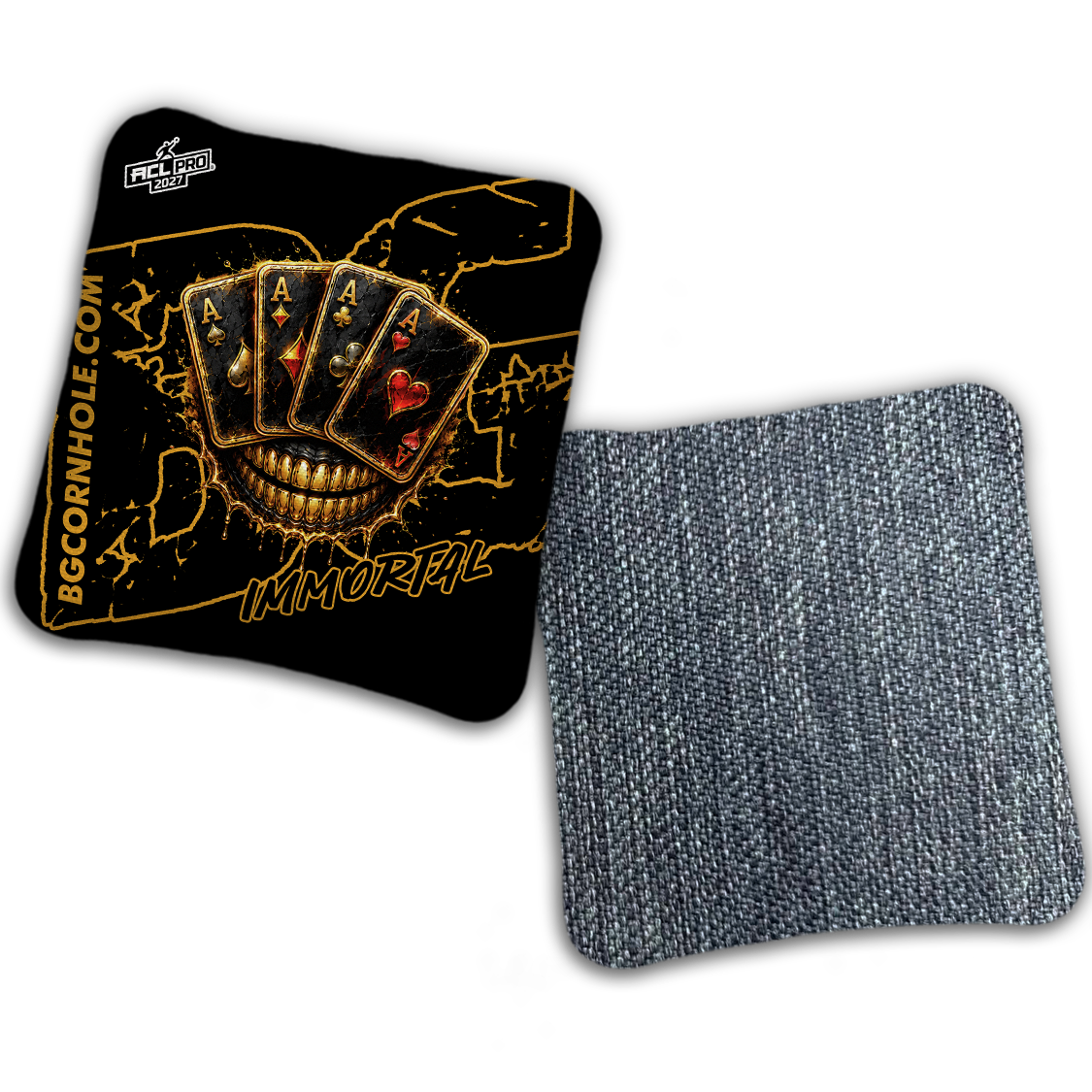 2027 BG Multiple Bag Models "DEAD MANS HAND " - ACL Pro Stamped Cornhole Bags - SET OF 4 BAGS