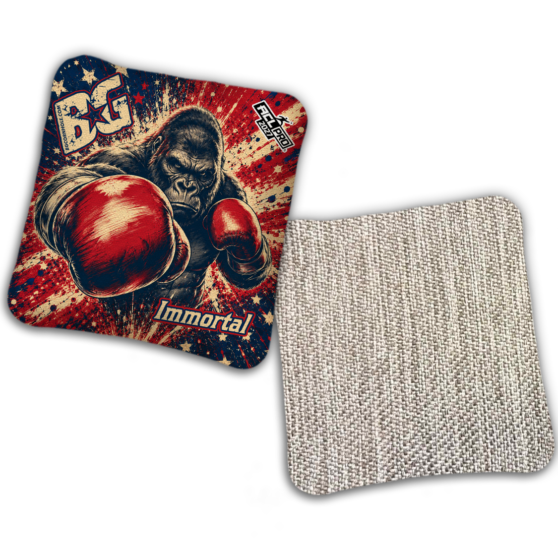2027 BG Multiple Bag Models "AMERICAN FIGHTER" - ACL Pro Stamped Cornhole Bags - SET OF 4 BAGS