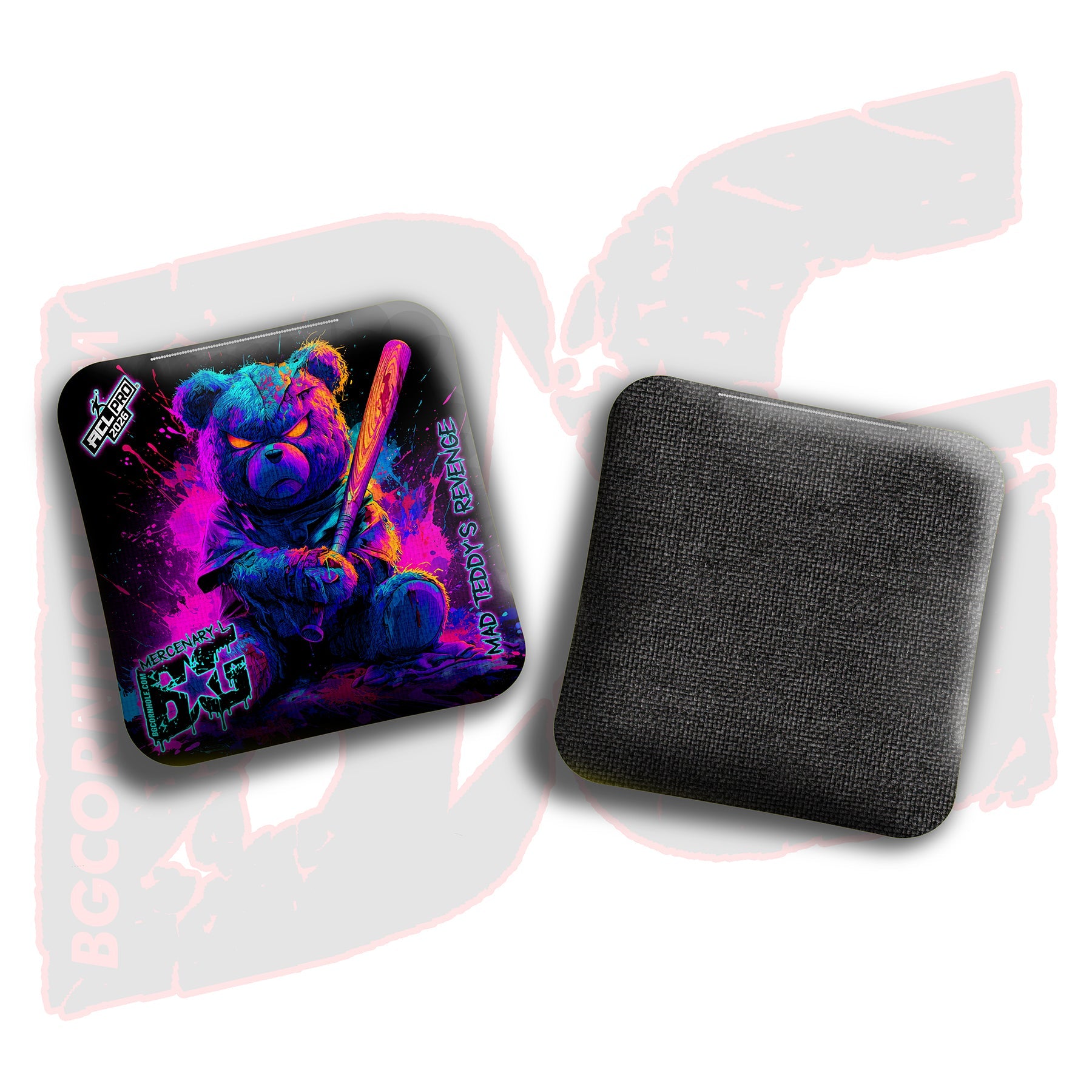 2026 BG Multiple Bag Models "Mad Teddy's Revenge" - ACL Pro Stamped Cornhole Bags - SET OF 4 BAGS