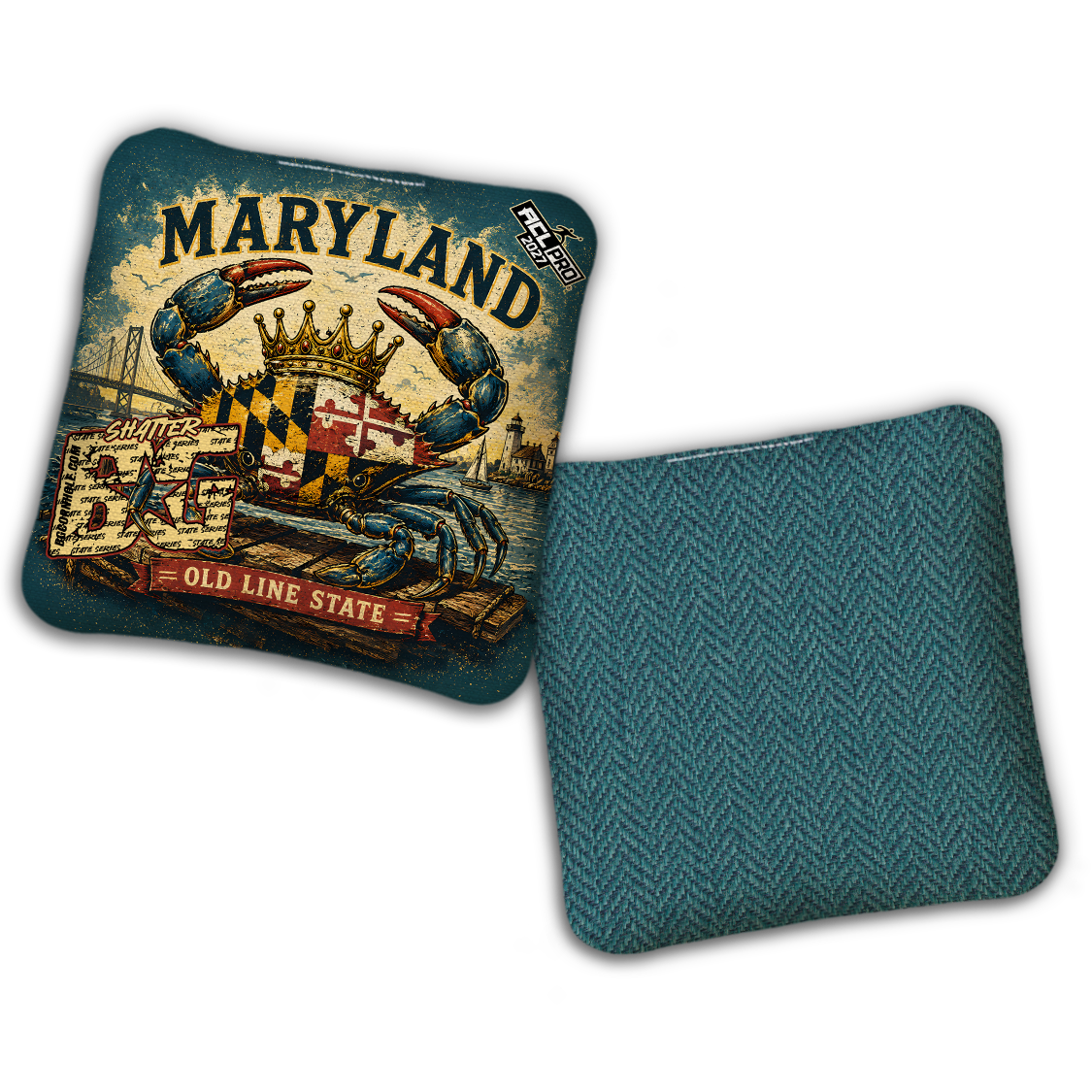 2027 BG Multiple Bag Models "MARYLAND" - ACL Pro Stamped Cornhole Bags - SET OF 4 BAGS