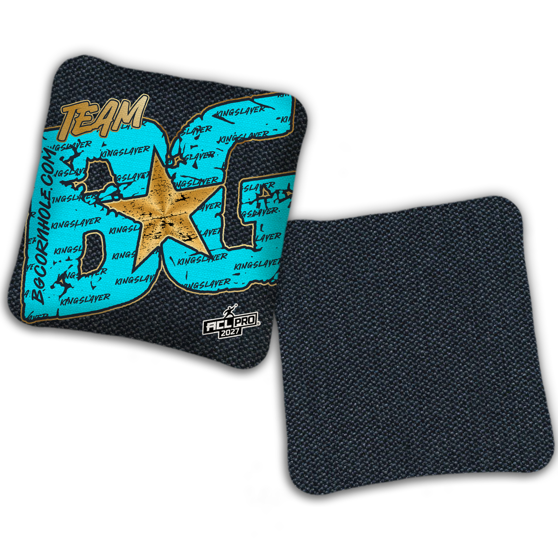 2027 BG Kingslayer "Big BG Colormatch" - ACL Pro Stamped Cornhole Bags - SET OF 4 BAGS