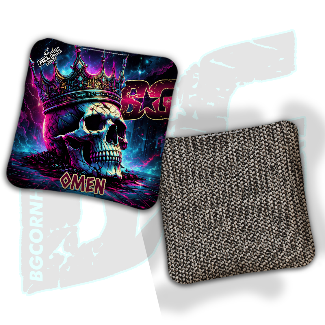 2026 BG Multiple Bag Models "Royal Ruins" - ACL Pro Stamped Cornhole Bags - SET OF 4 BAGS