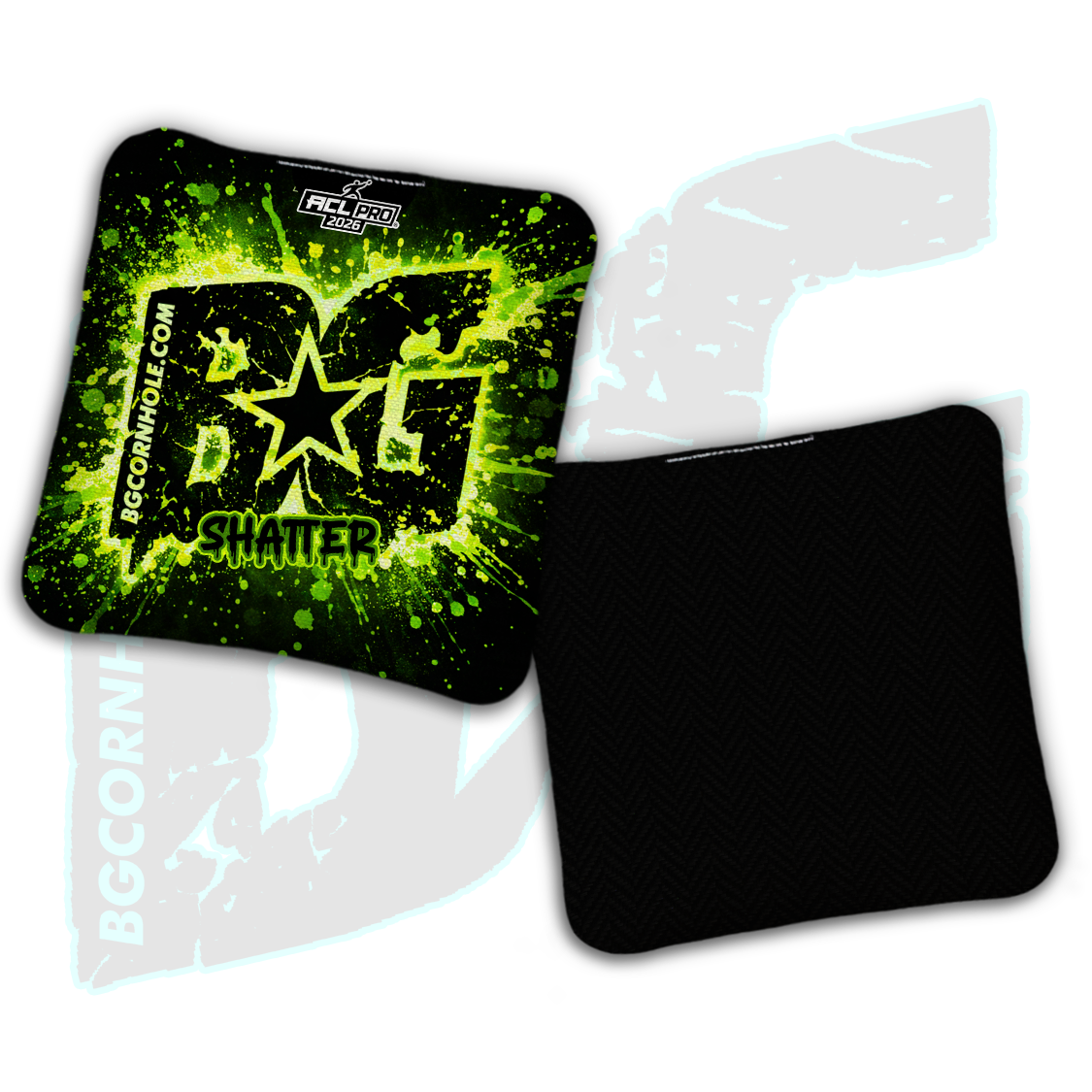 2026 BG Multiple Bag Models "Drip Splatter" - ACL Pro Stamped Cornhole Bags - SET OF 4 BAGS