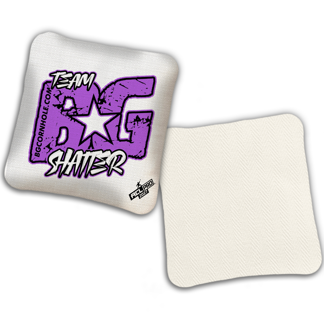 2027 BG SHATTER “ESPN THROWBACK COLORMATCH" - ACL Pro Stamped Cornhole Bags - SET OF 4 BAGS