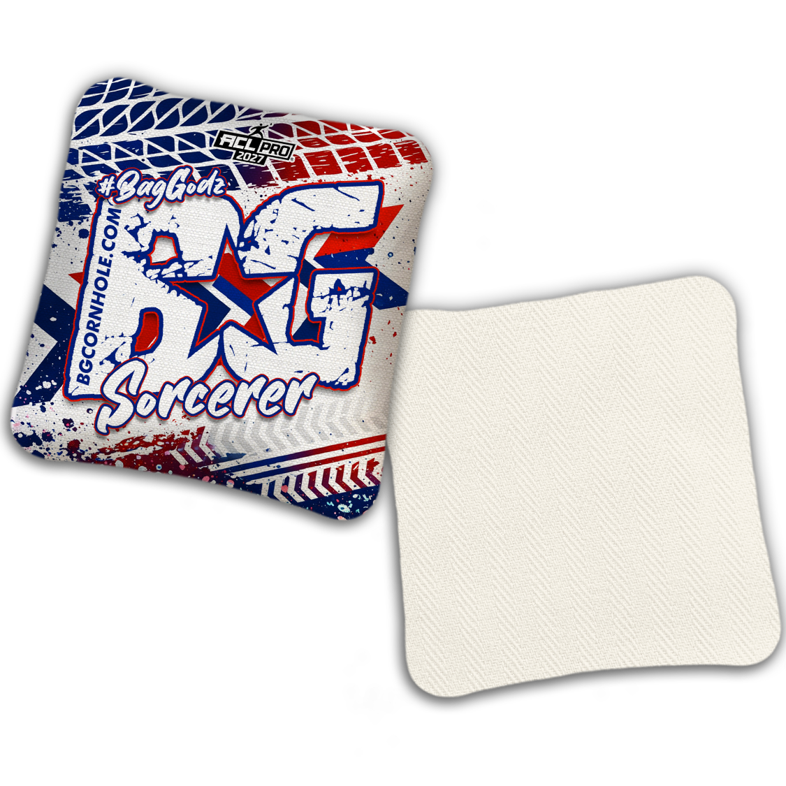 2027 BG Multiple Bag Models "GRUNGE TRACKS" - ACL Pro Stamped Cornhole Bags - SET OF 4 BAGS