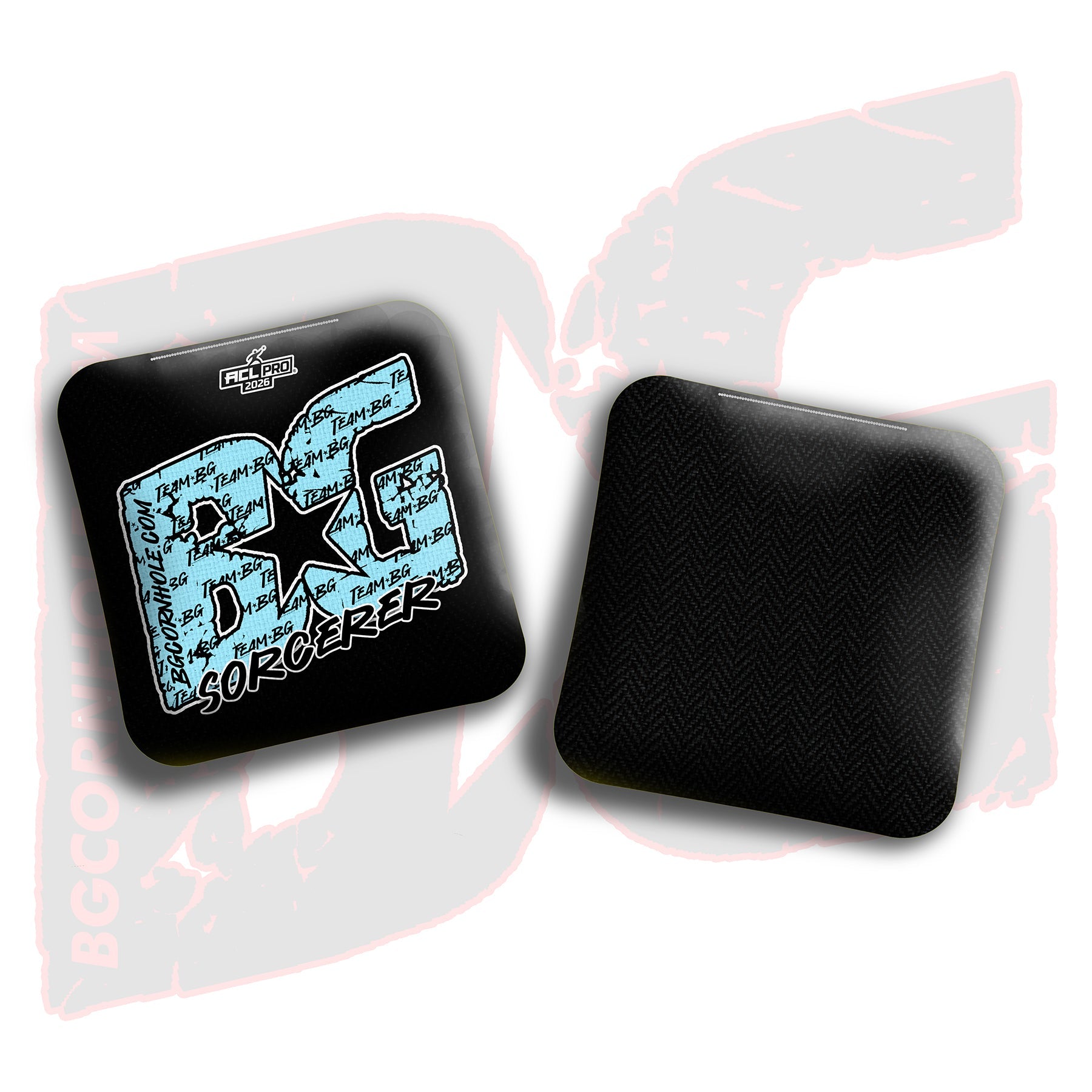 2026 BG Multiple Bag Models "Baby Blue Logo Colormatch" - ACL Pro Stamped Cornhole Bags - SET OF 4 BAGS