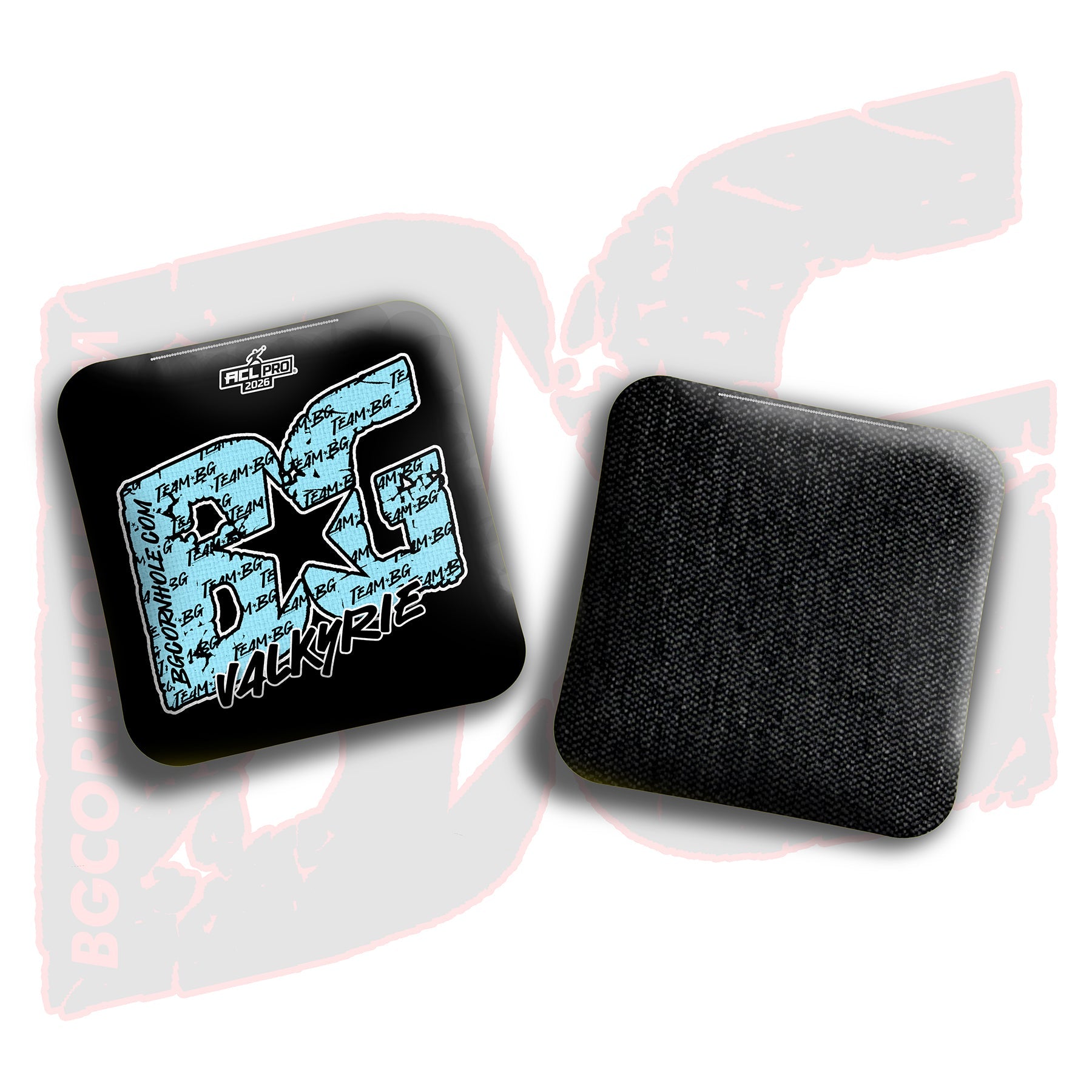 2026 BG Multiple Bag Models "Baby Blue Logo Colormatch" - ACL Pro Stamped Cornhole Bags - SET OF 4 BAGS