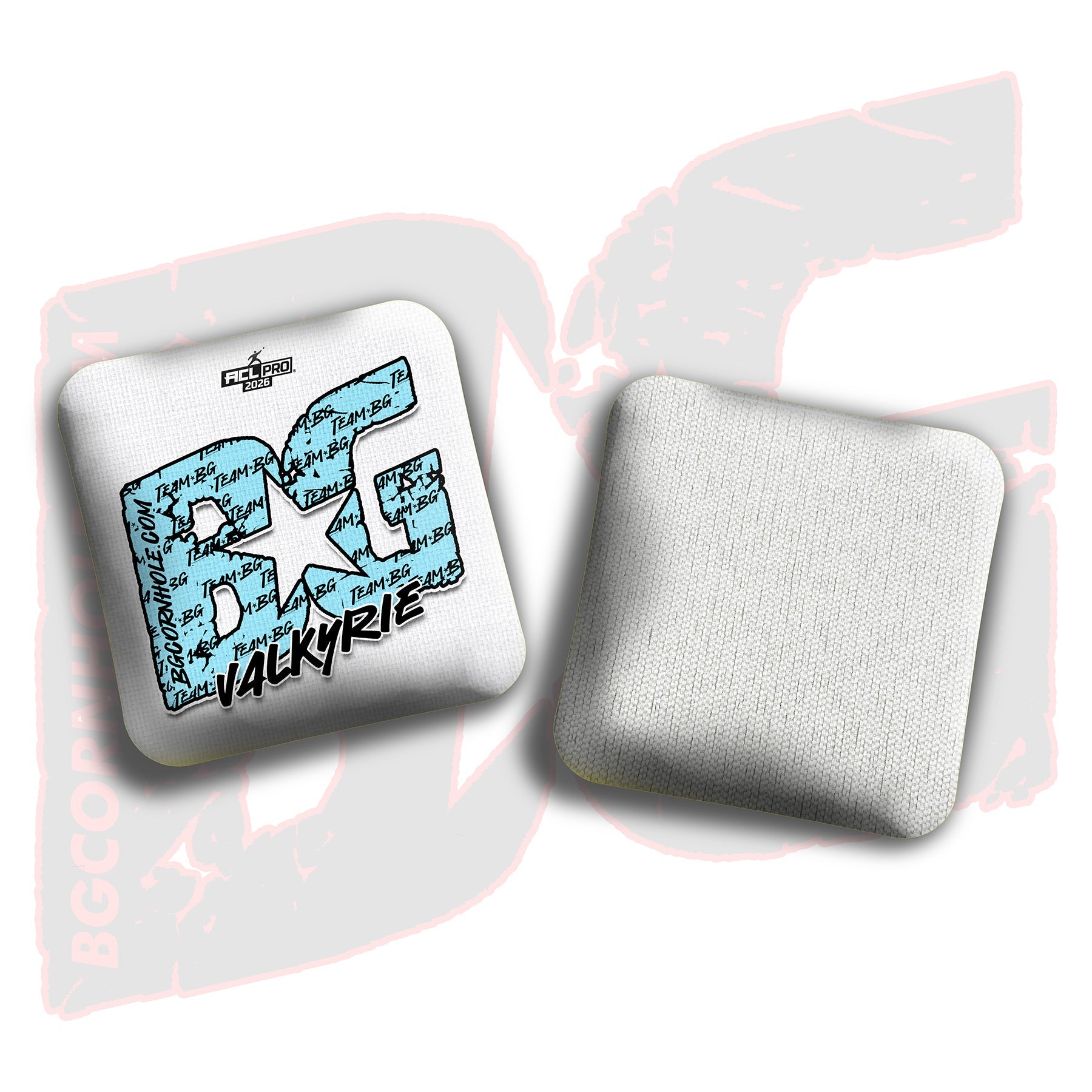 2026 BG Multiple Bag Models "Baby Blue Logo Colormatch" - ACL Pro Stamped Cornhole Bags - SET OF 4 BAGS