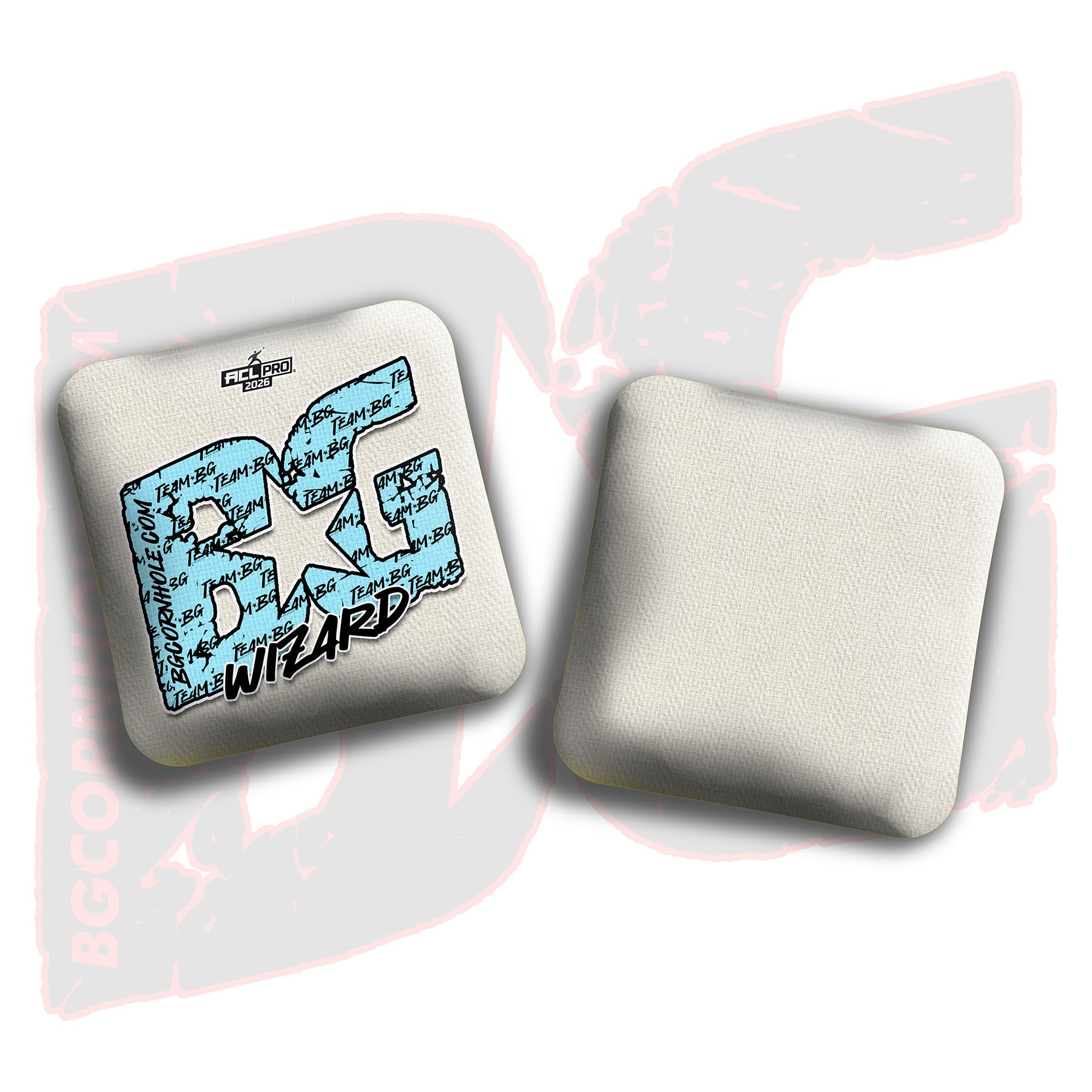 2026 BG Multiple Bag Models "Baby Blue Logo Colormatch" - ACL Pro Stamped Cornhole Bags - SET OF 4 BAGS