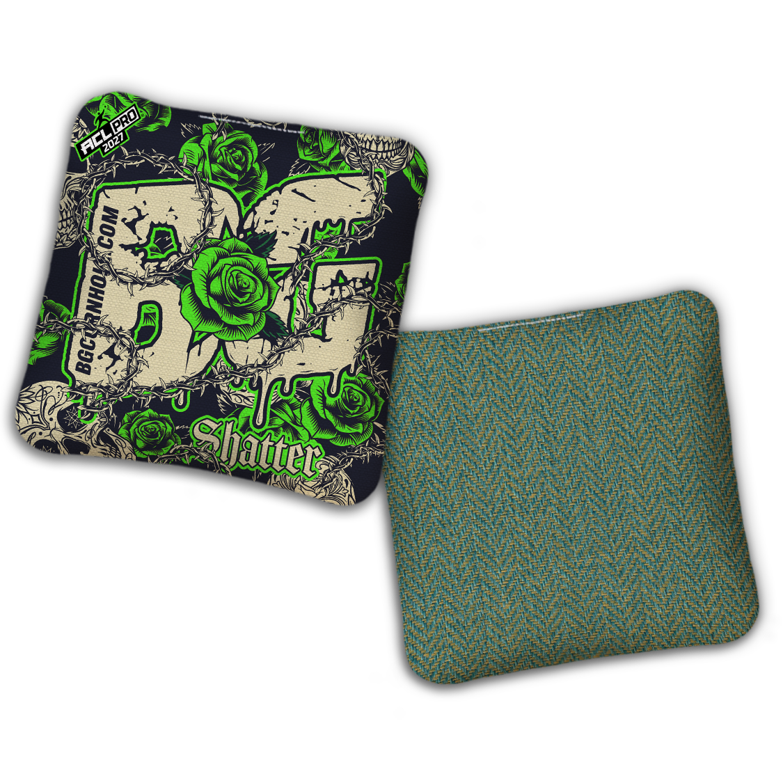 2027 BG Multiple Bag Models "THORNS AND ROSES" - ACL Pro Stamped Cornhole Bags - SET OF 4 BAGS