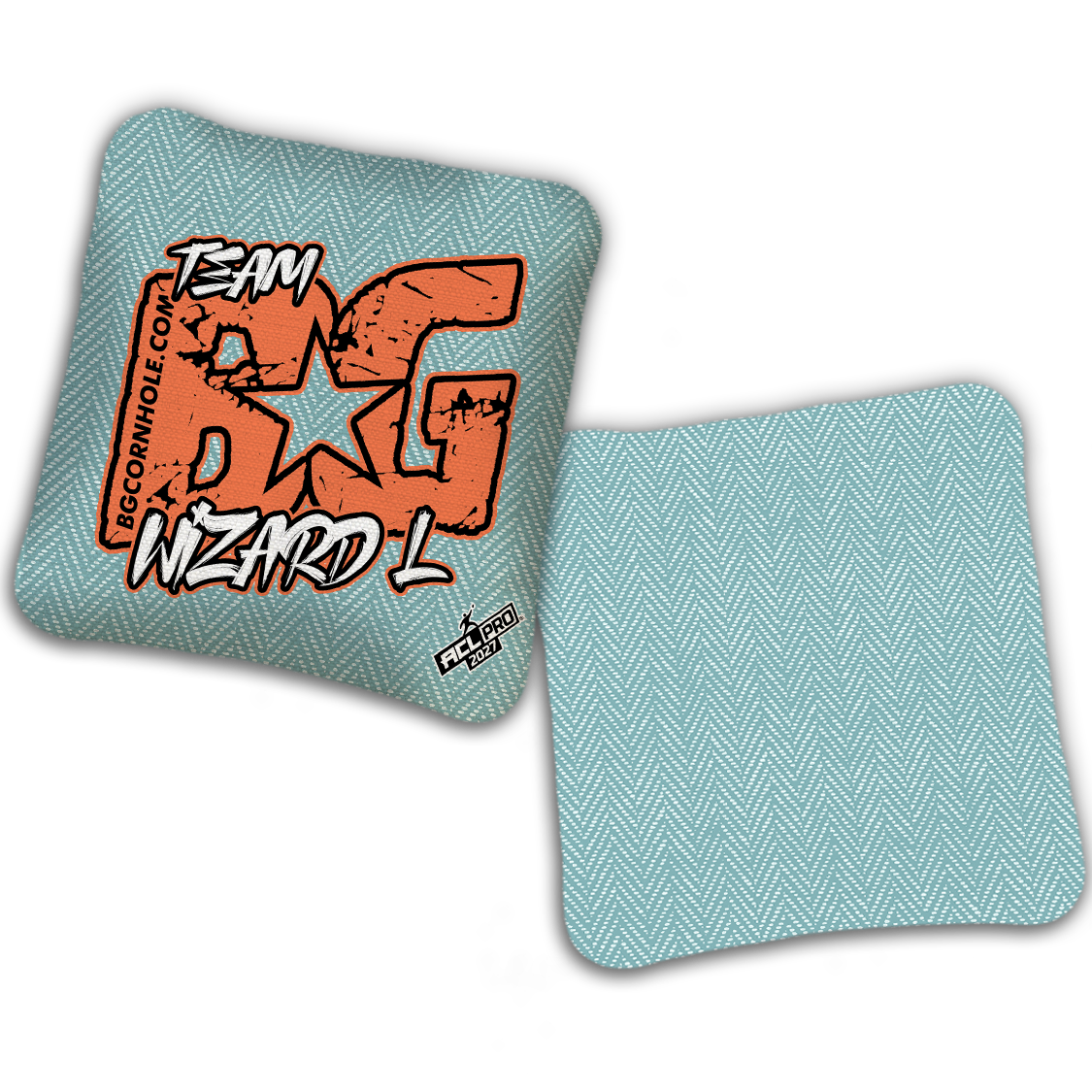 2027 BG WIZARD-L “ESPN THROWBACK COLORMATCH" - ACL Pro Stamped Cornhole Bags - SET OF 4 BAGS
