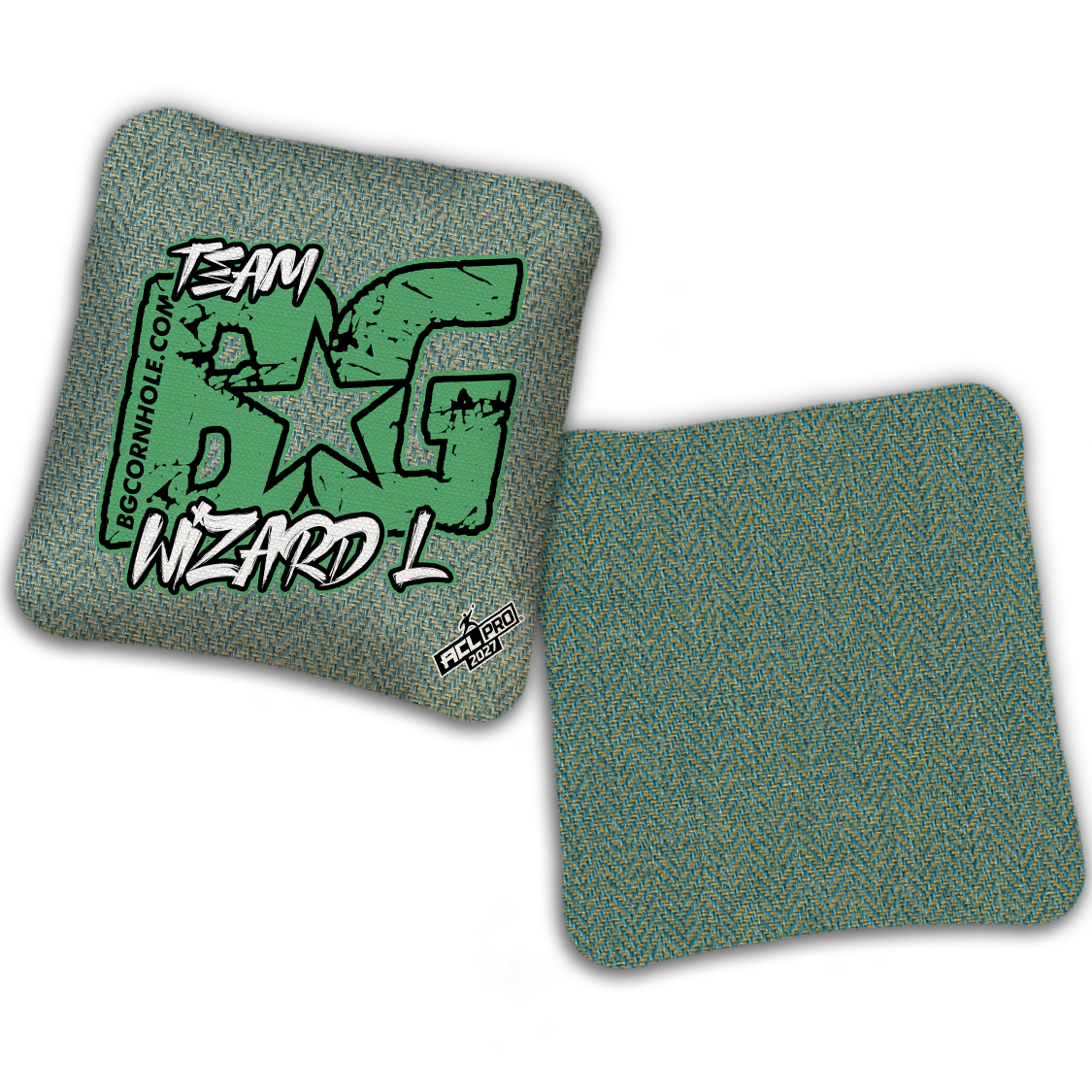 2027 BG WIZARD-L “ESPN THROWBACK COLORMATCH" - ACL Pro Stamped Cornhole Bags - SET OF 4 BAGS
