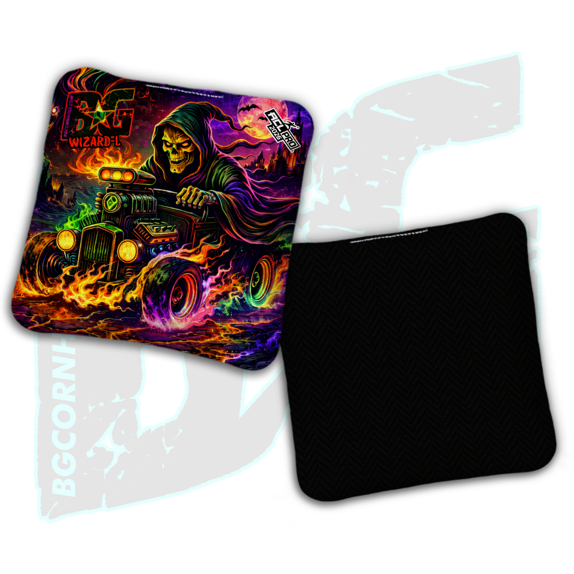 2026 BG Multiple Bag Models "Reaper's Ride" - ACL Pro Stamped Cornhole Bags - SET OF 4 BAGS