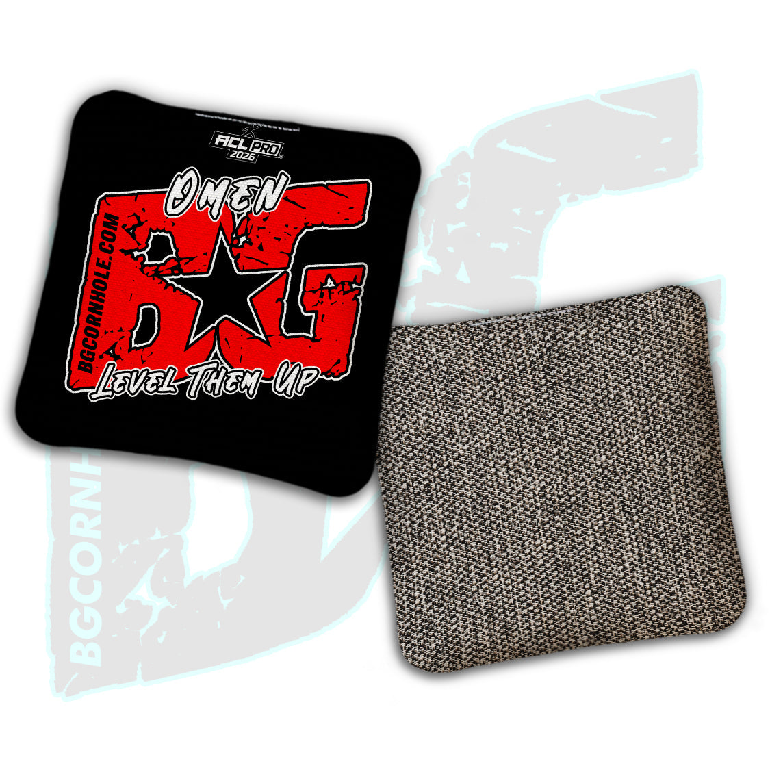 2026 BG "Level Them Up” Collab - ACL Pro Stamped Cornhole Bags - SET OF 4 BAGS