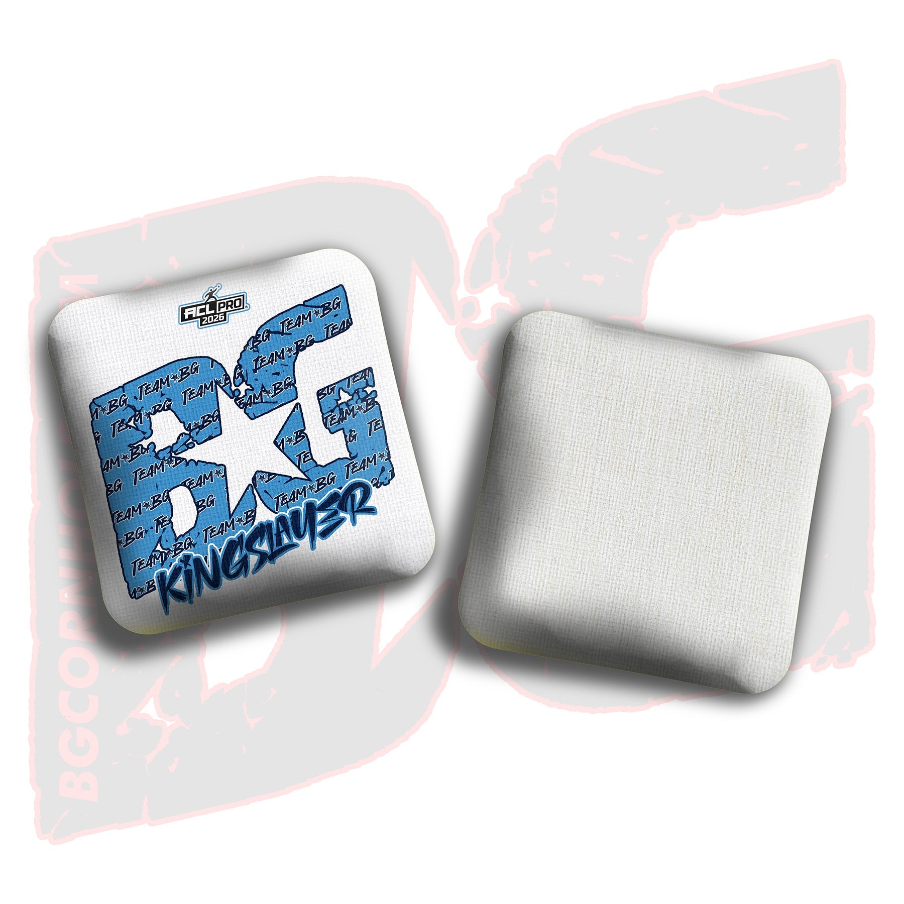 2026 BG Multiple Bag Models "Blue/Navy Logo Colormatch " - ACL Pro Stamped Cornhole Bags - SET OF 4 BAGS